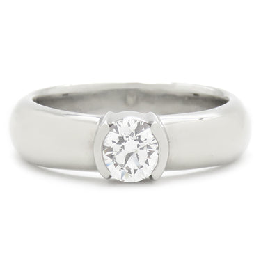 ティファニー Tiffany & Co ドッツ ソリティア ダイヤリング プラチナシルバー Pt950 リング 指輪 1Pダイヤ T＆Co. 11.5号