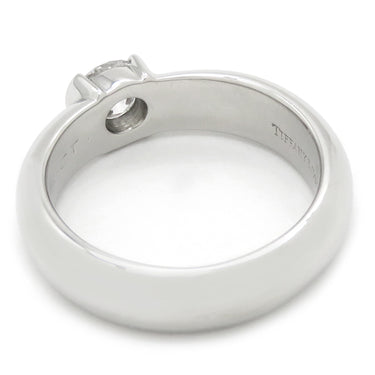ティファニー Tiffany & Co ドッツ ソリティア ダイヤリング プラチナシルバー Pt950 リング 指輪 1Pダイヤ T＆Co. 11.5号