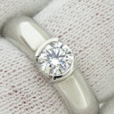 ティファニー Tiffany & Co ドッツ ソリティア ダイヤリング プラチナシルバー Pt950 リング 指輪 1Pダイヤ T＆Co. 11.5号