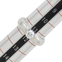 ティファニー Tiffany & Co ドッツ ソリティア ダイヤリング プラチナシルバー Pt950 リング 指輪 1Pダイヤ T＆Co. 11.5号