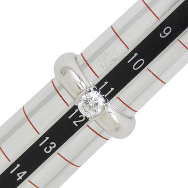 ティファニー Tiffany & Co ドッツ ソリティア ダイヤリング プラチナシルバー Pt950 リング 指輪 1Pダイヤ T＆Co. 11.5号