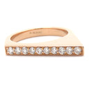 ジェイソン オブ ビバリーヒルズ JASON OF BEVERLY HILLS スタッカブル ダイヤリング ピンクゴールド K18PG ダイヤモンド リング 指輪 AU750 18K PG 12号