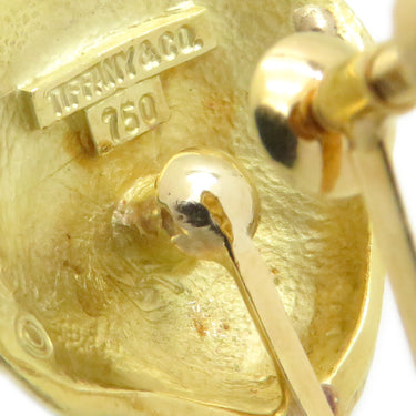ティファニー Tiffany & Co 貝殻 シェルモチーフ イエローゴールド K18YG イヤリング 18K 750AU