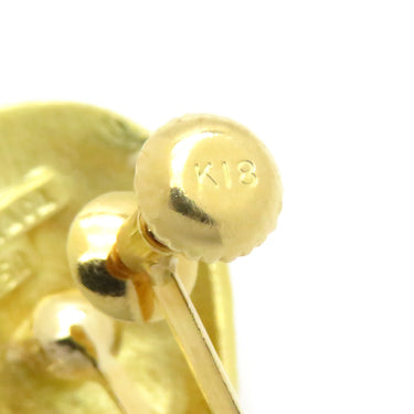 ティファニー Tiffany & Co 貝殻 シェルモチーフ イエローゴールド K18YG イヤリング 18K 750AU