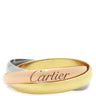 カルティエ Cartier トリニティSM ホワイトゴールドXイエローゴールドXピンクゴールド K18WG K18YG K18PG #51(JP11) リング 指輪 3連 3カラー 11号