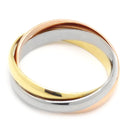 カルティエ Cartier トリニティSM ホワイトゴールドXイエローゴールドXピンクゴールド K18WG K18YG K18PG #51(JP11) リング 指輪 3連 3カラー 11号