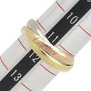 カルティエ Cartier トリニティSM ホワイトゴールドXイエローゴールドXピンクゴールド K18WG K18YG K18PG #51(JP11) リング 指輪 3連 3カラー 11号