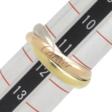 カルティエ Cartier トリニティSM ホワイトゴールドXイエローゴールドXピンクゴールド K18WG K18YG K18PG #51(JP11) リング 指輪 3連 3カラー 11号