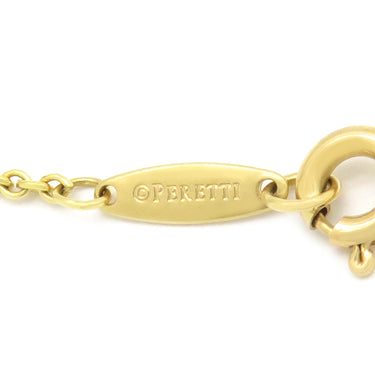 ティファニー Tiffany & Co オープンハート ダイヤ ロングネックレス イエローゴールド K18YG ダイヤモンド ネックレス 750YG エルサペレッティ