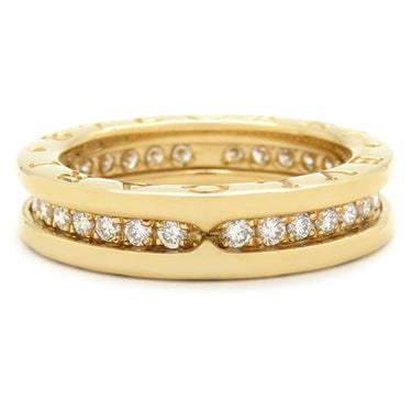 ブルガリ BVLGARI ビーゼロワン B-zero1 ダイヤリング XS イエローゴールド K18YG ダイヤモンド #50(JP10) リング 指輪 750YG 18金 10号