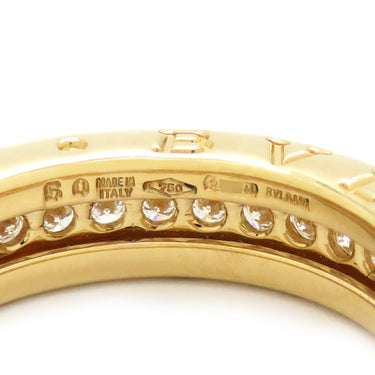 ブルガリ BVLGARI ビーゼロワン B-zero1 ダイヤリング XS イエローゴールド K18YG ダイヤモンド #50(JP10) リング 指輪 750YG 18金 10号