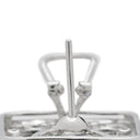 ノンブランド NON BRAND サファイア エメラルド ダイヤピアス ホワイトゴールド K18WG サファイア エメラルド ダイヤモンド ピアス 750 マルチストーン スクエア 四角 クロス ブルー グリーン