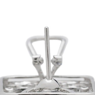 ノンブランド NON BRAND サファイア エメラルド ダイヤピアス ホワイトゴールド K18WG サファイア エメラルド ダイヤモンド ピアス 750 マルチストーン スクエア 四角 クロス ブルー グリーン