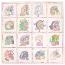 エルメス HERMES カレ90 CARRE ローズナクレ×ヴェール×マルチカラー シルク スカーフ 【CHEVALOSCOPE/シュヴァロスコープ】