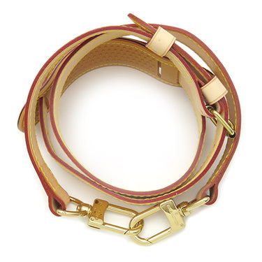 ルイヴィトン LOUIS VUITTON ヌメ革 121cm ベージュ ヌメ革 ショルダーストラップ ゴールド金具 レザー キーポルバンドリエール用