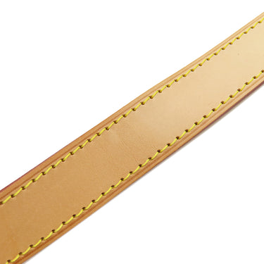 ルイヴィトン LOUIS VUITTON ヌメ革 121cm ベージュ ヌメ革 ショルダーストラップ ゴールド金具 レザー キーポルバンドリエール用