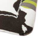 エルメス HERMES ヨッティングPM ホワイト×アニスグリーン コットン ポーチ シルバー金具 ジョッキー 馬モチーフ