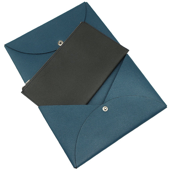 【極美品】 エルメス Cavalcolor カヴァル カラー ポーチ　ブルー 極美品】 エルメス Cavalcolor カヴァル カラー ポーチ ブルー