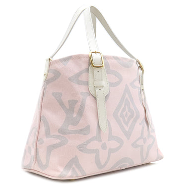ルイヴィトン LOUIS VUITTON クルーズライン タイシエンヌ PM M95672 ローズ キャンバス レザー トートバッグ ゴールド金具 ピンク 白 グレー