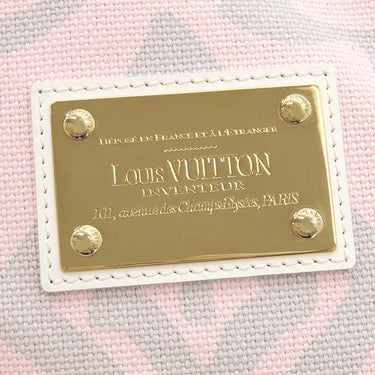 ルイヴィトン LOUIS VUITTON クルーズライン タイシエンヌ PM M95672 ローズ キャンバス レザー トートバッグ ゴールド金具 ピンク 白 グレー