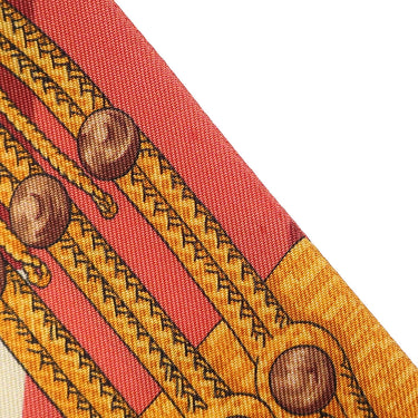 エルメス HERMES ツイリー レッド×オレンジ シルク スカーフ