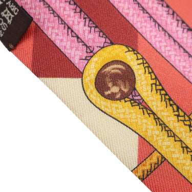 エルメス HERMES ツイリー レッド×オレンジ シルク スカーフ