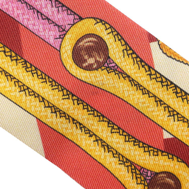 エルメス HERMES ツイリー レッド×オレンジ シルク スカーフ