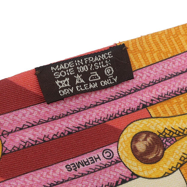 エルメス HERMES ツイリー レッド×オレンジ シルク スカーフ