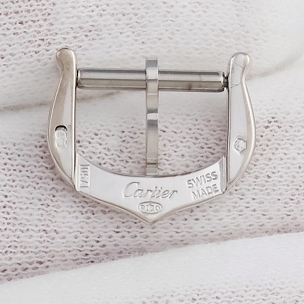 カルティエ Cartier ホワイトゴールド K18WG 腕時計パーツ 純正 尾錠