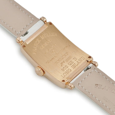 フランクミュラー FRANCK MULLER ロングアイランド レリーフ 902QZD クオーツ レディース K18PG無垢 純正ダイヤ ビザン数字 角型
