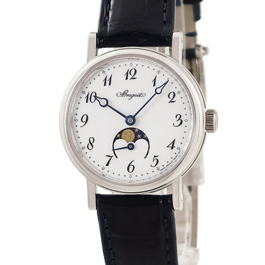 腕時計 ブレゲ BREGUET クラシック ムーンフェイズ レディ 9087BB/29/964 自動巻き レディース K18WG無垢 ブレゲ針 コインエッジ
