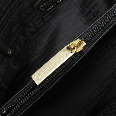 シャネル CHANEL ココマーク トートバッグ ブラック キャビアスキン ハンドバッグ マットゴールド金具 黒 ヴィンテージ