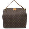 ルイヴィトン LOUIS VUITTON グレースフル MM M43703 ピヴォワンヌ モノグラムキャンバス ハンドバッグ ゴールド金具 ワンショルダー 茶