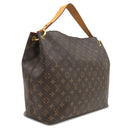 ルイヴィトン LOUIS VUITTON グレースフル MM M43703 ピヴォワンヌ モノグラムキャンバス ハンドバッグ ゴールド金具 ワンショルダー 茶