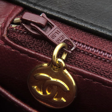 シャネル CHANEL マトラッセ フルフラップ ブラック ラムスキン ショルダーバッグ ゴールド金具 黒 チェーンショルダ― ココマーク
