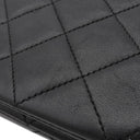 シャネル CHANEL マトラッセ フルフラップ ブラック ラムスキン ショルダーバッグ ゴールド金具 黒 チェーンショルダ― ココマーク