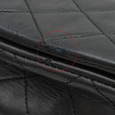 シャネル CHANEL マトラッセ フルフラップ ブラック ラムスキン ショルダーバッグ ゴールド金具 黒 チェーンショルダ― ココマーク