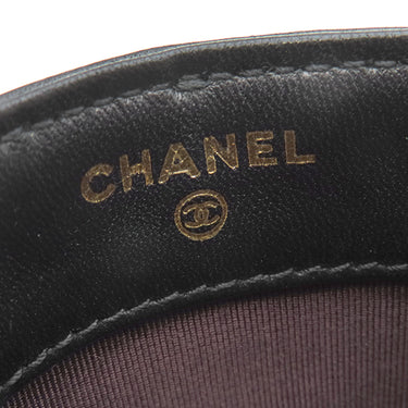 シャネル CHANEL テック ミー アウト AP1161 ブラック ラムスキン ショルダーバッグ シャンパンゴールド金具 黒 チェーンショルダー フォンケース