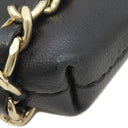 シャネル CHANEL テック ミー アウト AP1161 ブラック ラムスキン ショルダーバッグ シャンパンゴールド金具 黒 チェーンショルダー フォンケース