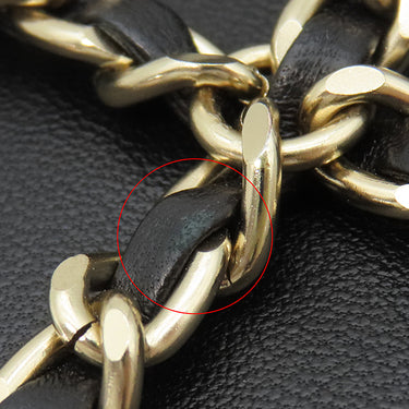 シャネル CHANEL テック ミー アウト AP1161 ブラック ラムスキン ショルダーバッグ シャンパンゴールド金具 黒 チェーンショルダー フォンケース