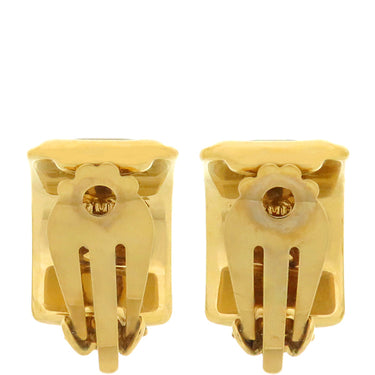 エルメス HERMES エマイユ イエローXゴールド GP 七宝焼き イヤリング 黄 黒 ゴールド