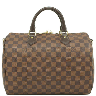 ルイヴィトン LOUIS VUITTON スピーディ バンドリエール30 N41183 ダミエエベヌ ダミエキャンバス ハンドバッグ ゴールド金具 茶 ボストン 鍵・パドロック欠品
