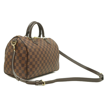 ルイヴィトン LOUIS VUITTON スピーディ バンドリエール30 N41183 ダミエエベヌ ダミエキャンバス ハンドバッグ ゴールド金具 茶 ボストン 鍵・パドロック欠品