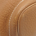 エルメス HERMES ガーデンパーティーPM ゴールド ネゴンダ トートバッグ シルバー金具 茶 ソルド品の刻印あり