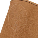 エルメス HERMES ガーデンパーティーPM ゴールド ネゴンダ トートバッグ シルバー金具 茶 ソルド品の刻印あり