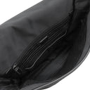 プラダ PRADA ナイロン メッセンジャーバッグ ブラック ナイロン レザー ショルダーバッグ シルバー金具 黒 三角ロゴ