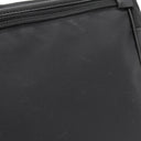 プラダ PRADA ナイロン メッセンジャーバッグ ブラック ナイロン レザー ショルダーバッグ シルバー金具 黒 三角ロゴ