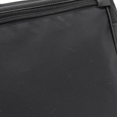 プラダ PRADA ナイロン メッセンジャーバッグ ブラック ナイロン レザー ショルダーバッグ シルバー金具 黒 三角ロゴ