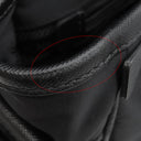 プラダ PRADA ナイロン メッセンジャーバッグ ブラック ナイロン レザー ショルダーバッグ シルバー金具 黒 三角ロゴ