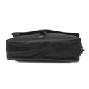 プラダ PRADA ナイロン メッセンジャーバッグ ブラック ナイロン レザー ショルダーバッグ シルバー金具 黒 三角ロゴ